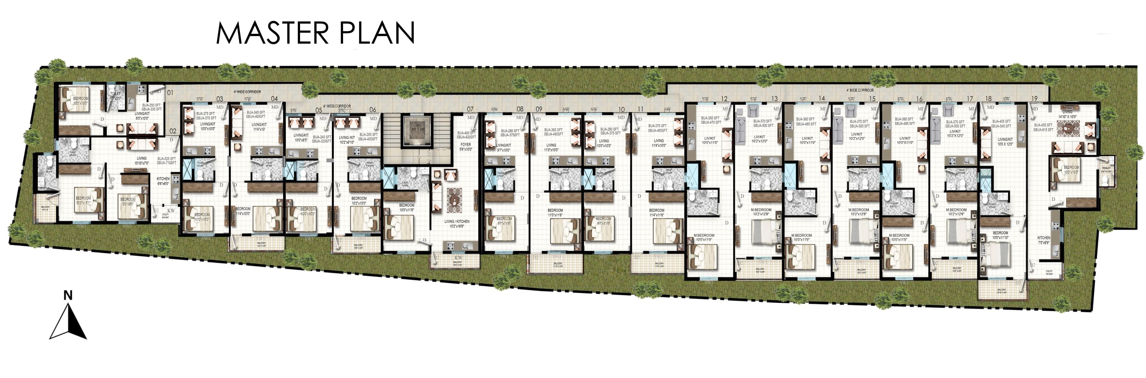 Prabhavathi Exotica - Master Plan